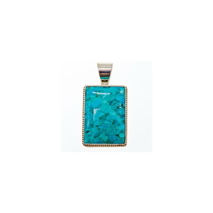 925 STERLING SILVER TURQUOISE PENDANT