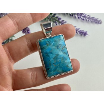 925 STERLING SILVER TURQUOISE PENDANT