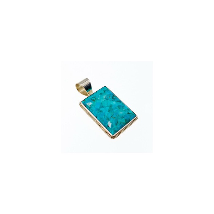 925 STERLING SILVER TURQUOISE PENDANT