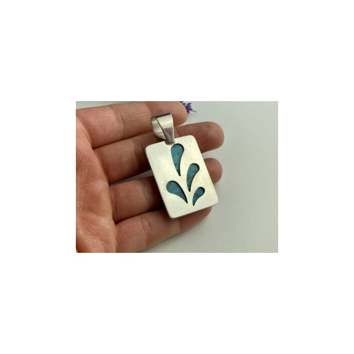 925 STERLING SILVER TURQUOISE PENDANT