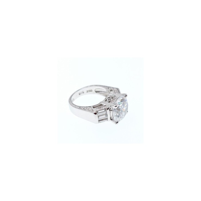 925 Sterling Silver CZ Ring Size 5.5