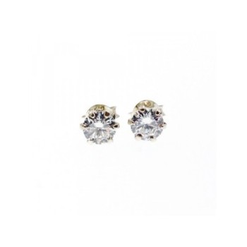 925 Sterling Silver CZ Stud Earrings