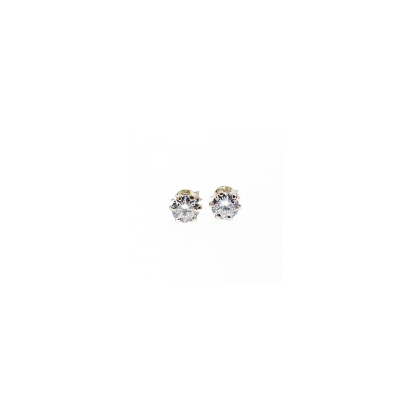 925 Sterling Silver CZ Stud Earrings