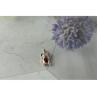 925 Sterling Silver Pink Topaz & CZ 