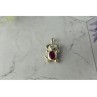 925 Sterling Silver Pink Topaz & CZ 