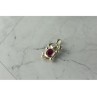925 Sterling Silver Pink Topaz & CZ 