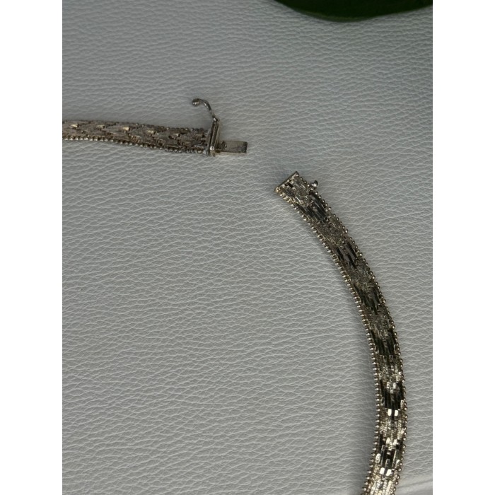 Elegant Italy 925 Sterling Silver Necklace Length 17.5 inch