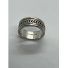 925 Sterling Silver & Spinner Geo Art Ring Size 7
