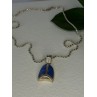 Vintage 925 Sterling Silver Sodalite Necklace Length 20 inch
