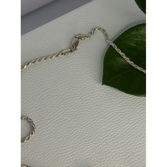 Vintage 925 Sterling Silver Sodalite Necklace Length 20 inch