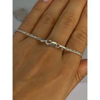 Vintage 925 Sterling Silver Sodalite Necklace Length 20 inch