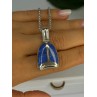 Vintage 925 Sterling Silver Sodalite Necklace Length 20 inch