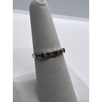 925 Sterling Silver & CZ Ring Size 6.5