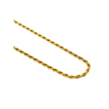 925 Sterling Silver Gold plated Chain Italy 19.6 In