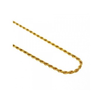 925 Sterling Silver Gold plated Chain Italy 19.6 In