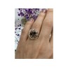 925 Sterling Silver Brown Tourmaline Ring Size 6.5