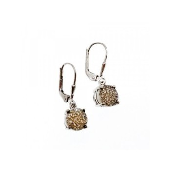 925 Sterling Silver Pyrite Earrings