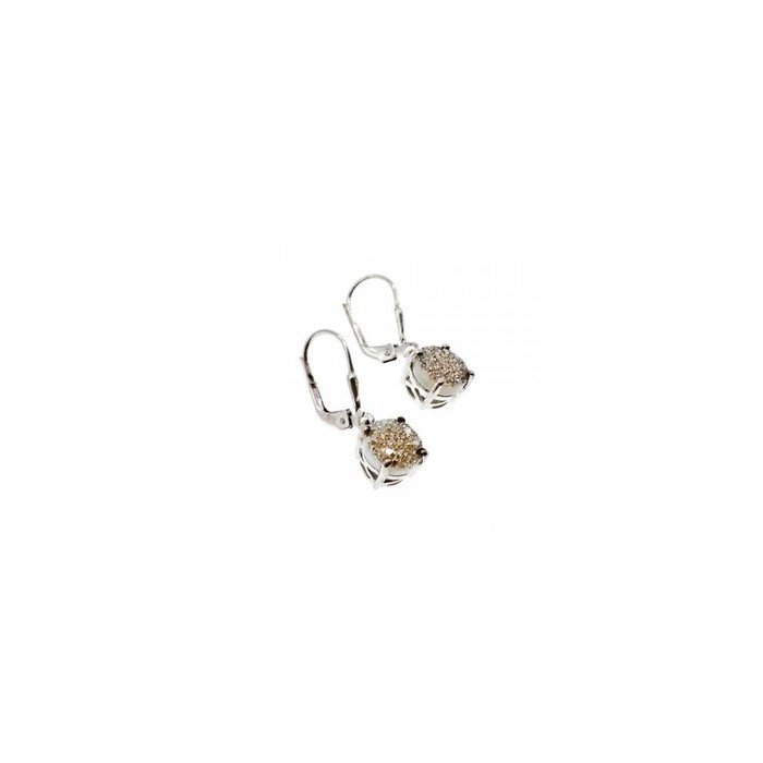 925 Sterling Silver Pyrite Earrings
