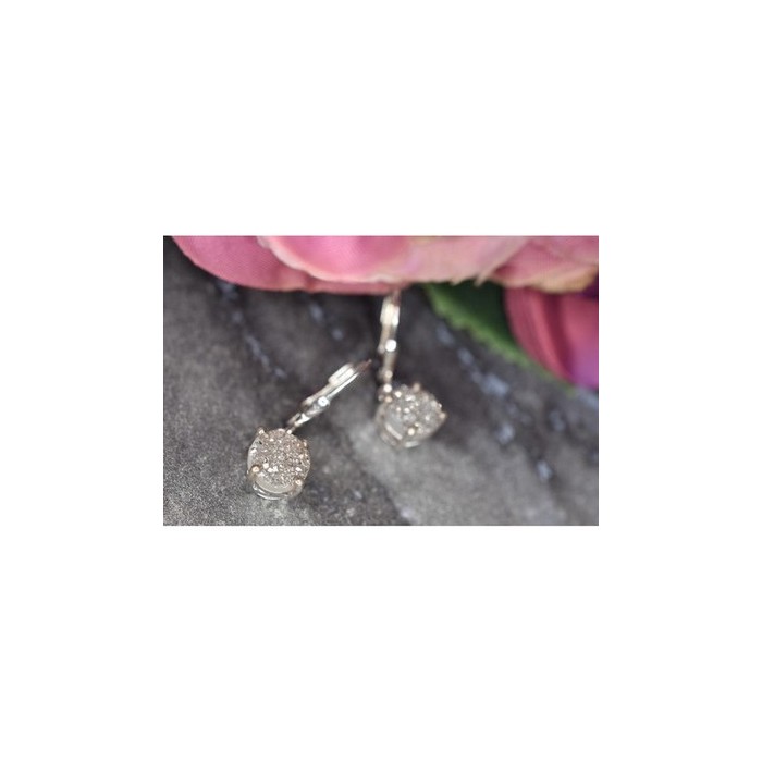 925 Sterling Silver Pyrite Earrings