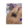 925 STERLING SILVER GARNET RING SIZE 8