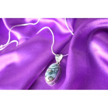 925 STERLING SILVER  JASPER CHAIN WITH PENDANT