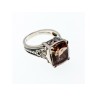 925 Sterling Silver Brown Smoky Quartz Ring Size 6.5