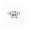 925 Sterling Silver White/colorless CZ Ring Size 5.5