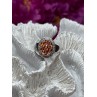 925 Sterling Silver Orange Citrine Ring Size 7.5