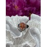 925 Sterling Silver Orange Citrine Ring Size 7.5