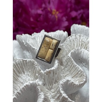 Vintage 925 Sterling Silver Yashma Versions Ring Size 7