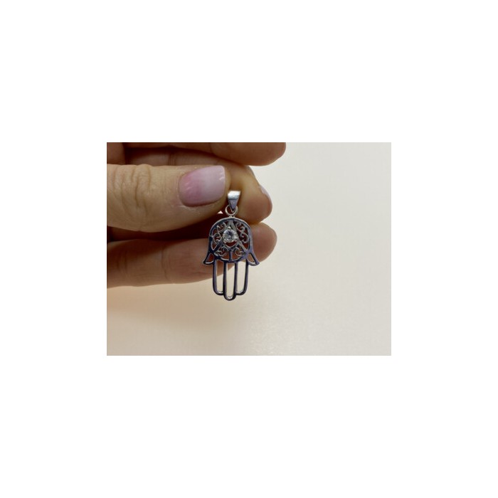 925 Sterling Silver CZ Pendant