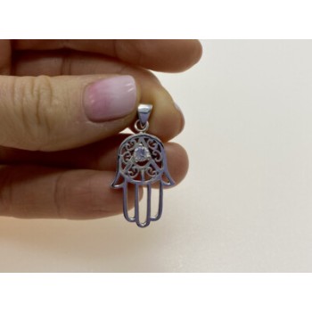 925 Sterling Silver CZ Pendant