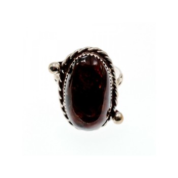 Vintage 925 Sterling Silver Jasper Ring Size 7