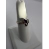 925 Sterling Silver With Amethyst & Marcasite Ring Size 5.5