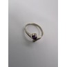 925 Sterling Silver With Amethyst & Marcasite Ring Size 5.5