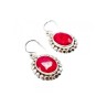925 STERLING SILVER RUBY EARRINGS