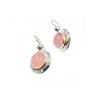 925 Sterling Silver Rose Quartz Earrings