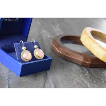 925 Sterling Silver Rose Quartz Earrings