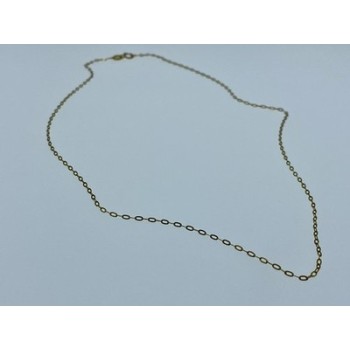 925 Sterling Silver Gold Plated Chain Italy  18.1 In