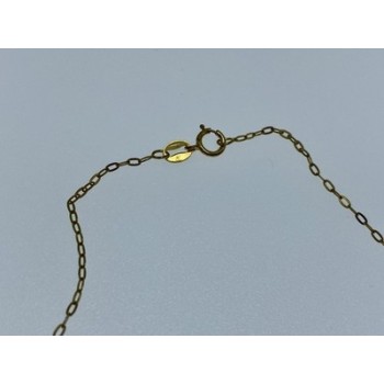 925 Sterling Silver Gold Plated Chain Italy  18.1 In