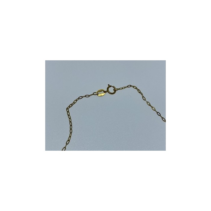 925 Sterling Silver Gold Plated Chain Italy  18.1 In