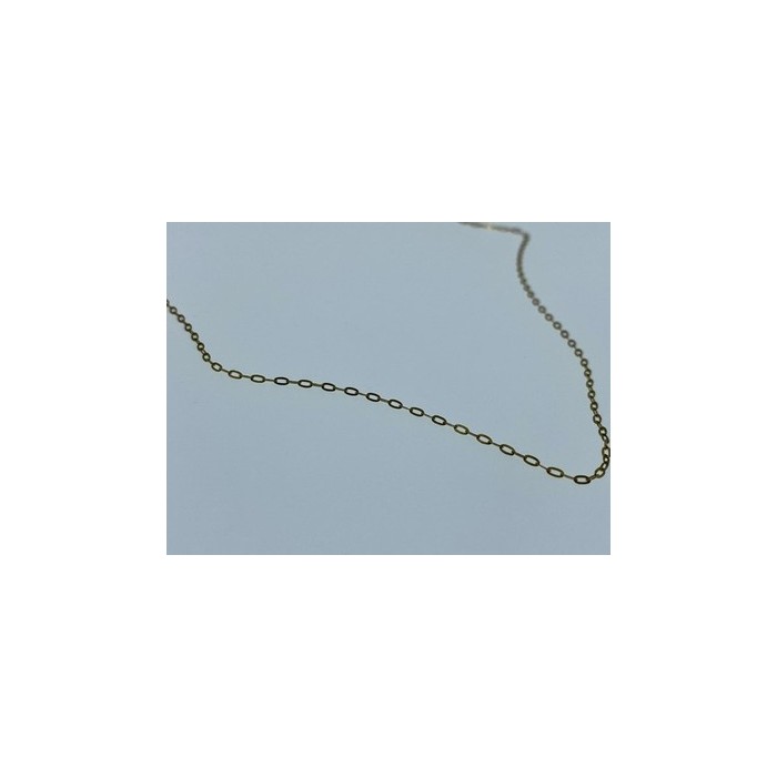 925 Sterling Silver Gold Plated Chain Italy  18.1 In