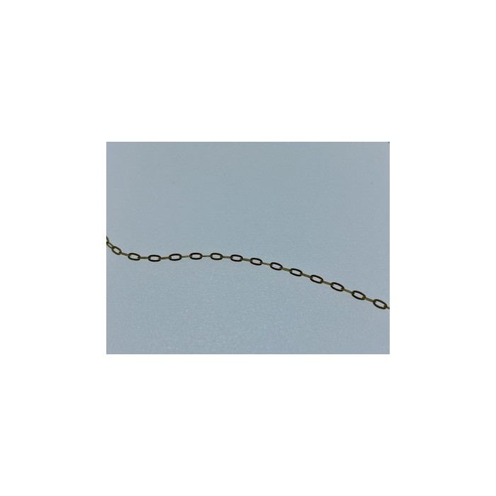 925 Sterling Silver Gold Plated Chain Italy  18.1 In