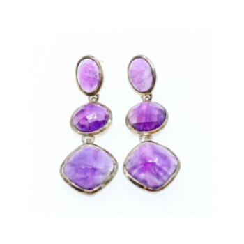 925 STERLING SILVER TOURMALINE EARRINGS