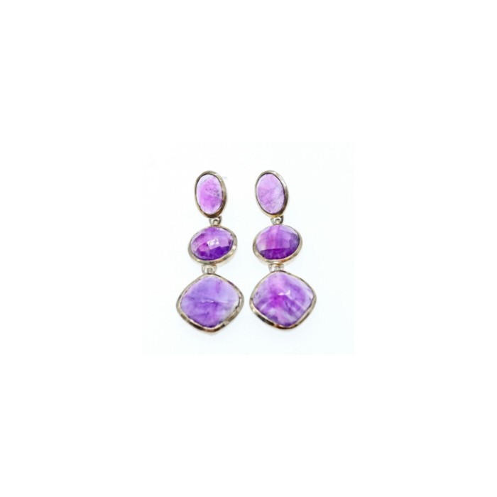 925 STERLING SILVER TOURMALINE EARRINGS