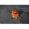 925 Sterling Silver Orange CZ Ring Size 8