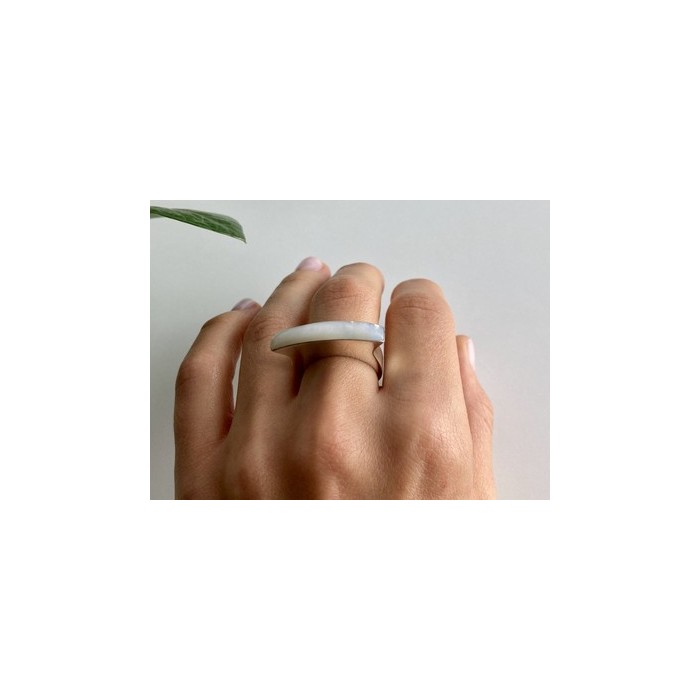 925 STERLING SILVER MOTHER OF PEARL RING SIZE 8.5