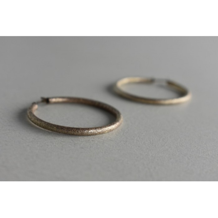 925 Sterling Silver Hoop Earrings Italy