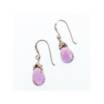 925 STERLING SILVER AMETHYST EARRINGS