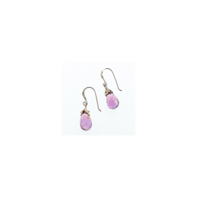 925 STERLING SILVER AMETHYST EARRINGS
